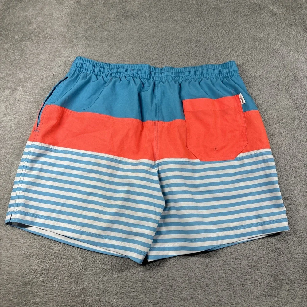 Chubbies Striped Swim Shorts Orange/Blue 5.5